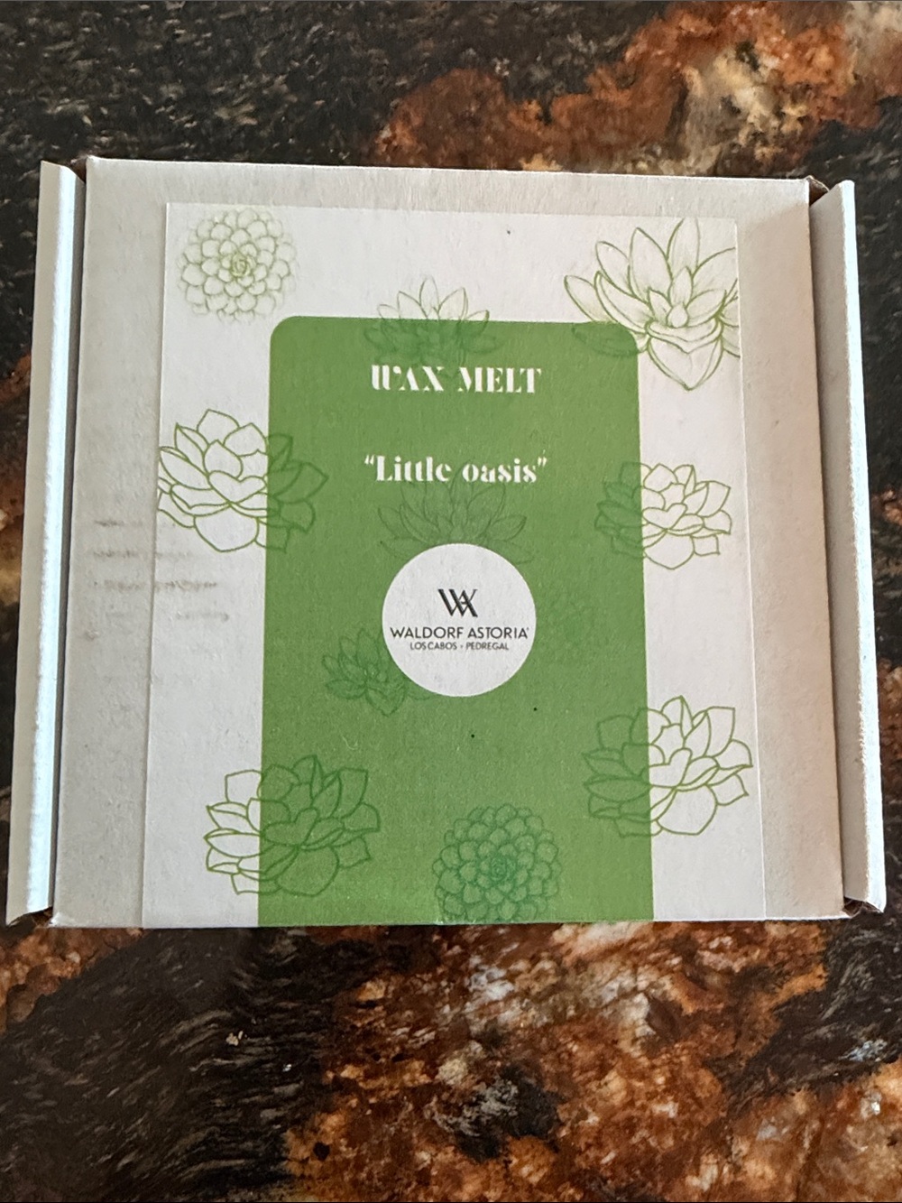 Waldorf Astoria Little Oasis Green Wax Melt - Home Accents Candle